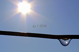 太陽,陽光,滴
