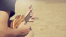 人,家伙,吉他
