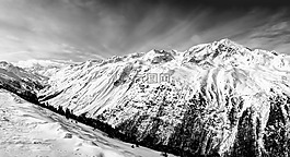 陽光,山,奧地利
