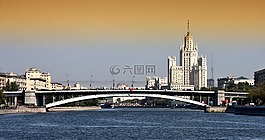 莫斯科,橋,建筑物