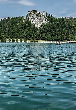 鴨,湖,城堡