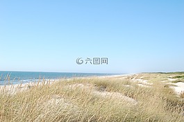 沙丘,海洋,海