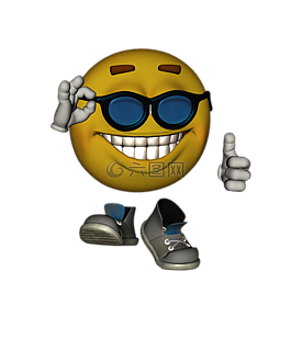emotiguy,友好,眼镜