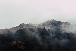 山,景觀,高峰