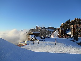 滑雪,滑雪者,冬天