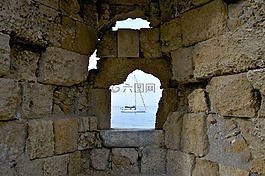 希臘,墻,石