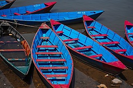 船,尼泊爾,湖
