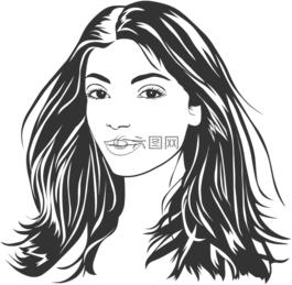 女孩,女人的長頭發,年輕