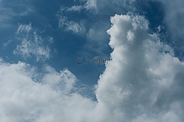 云,天空,神