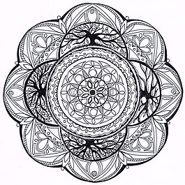 曼陀罗,zentangle,4 季节