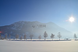 冬天,太陽,阿爾高