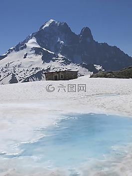 阿尔卑斯山,针,湖