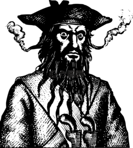 海盜,愛(ài)德華教授,雕刻
