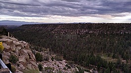 cloudscape的,谷,臺地