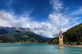 graun,南蒂羅爾,山