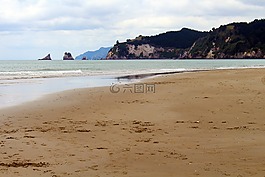 新西蘭,海灘,云量