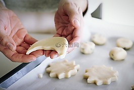 面團(tuán),烤,人
