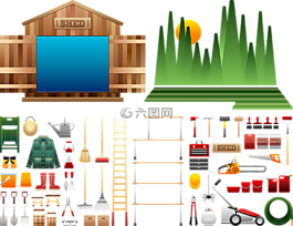 棚用具,棚工具,木