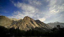 勃朗峰,意大利,天空