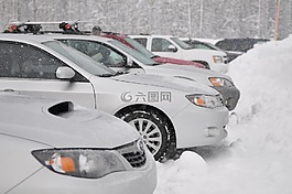 汽车,雪,冬天