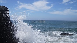 石,天空,藍(lán)色的天空