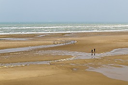海灘,法國,海