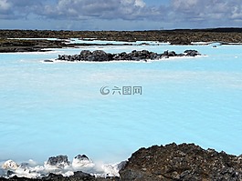 蓝色泻湖、冰岛,蓝色,冰岛