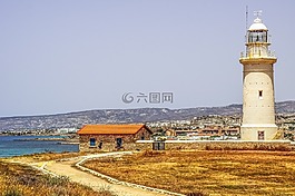 燈塔,查看,海
