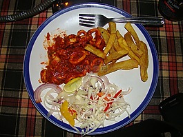 魷魚,炸薯?xiàng)l,食品