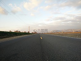 路線,日落,黃昏