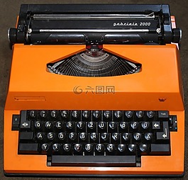 打字機,給,老