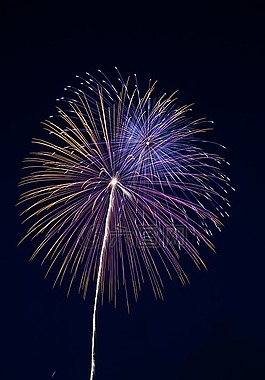 煙花,在日本的夏天,夜