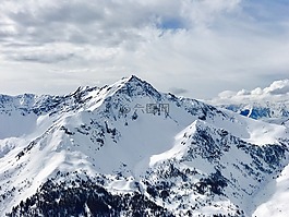 山,高原,云
