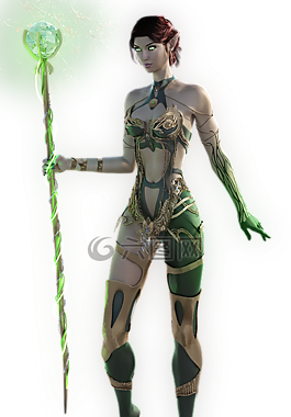 婦女,3d,戰(zhàn)士