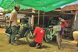 自行車,修理,桔井