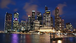 新加坡,夜,晚上
