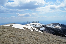 冬天,現(xiàn)場,山