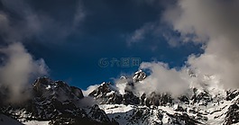 西班牙,山,雪