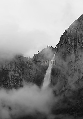 瀑布,自然,景觀