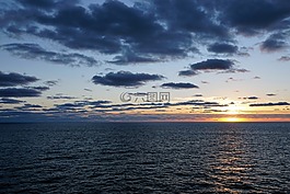 天空,海洋,海