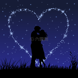 夫婦,心,夜