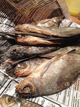 魚,報紙,食品