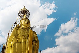 寺,佛陀,天空