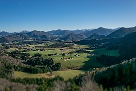 微型,景觀,山