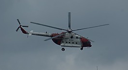 直升機(jī),救援,在中