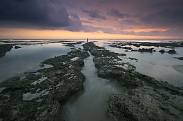 海,海洋,石