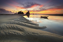 海灘,海,海洋