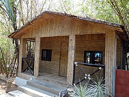 山寨,小屋,竹