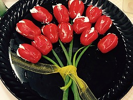 郁金香,辣椒粉,吃