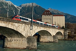 奧地利,橋,火車